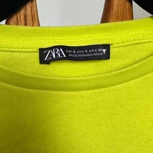 Zara Neon Yellow Tee